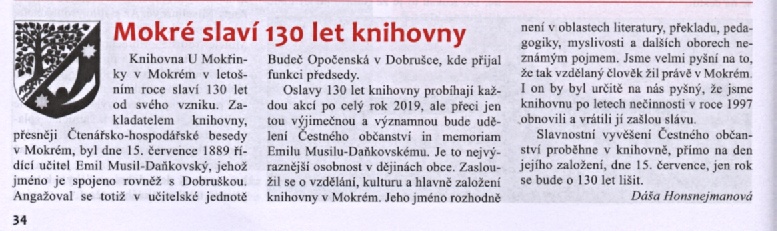 Dobrušský zpravodaj 7.2019 130 let knihovny.jpg