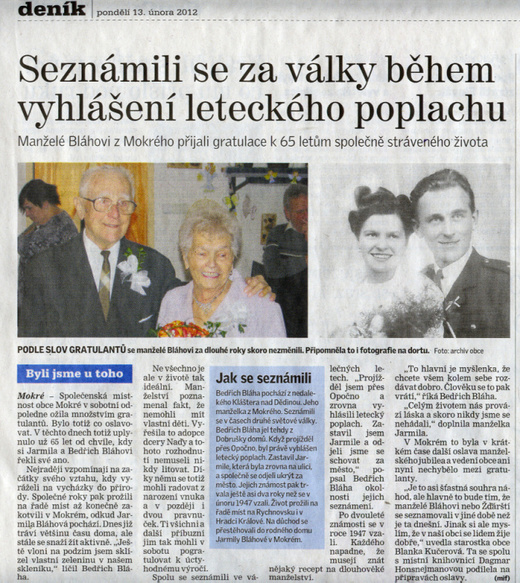 Rychnovský deník 13.2.2012