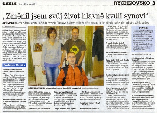 Rychnovský deník 21.2.2012
