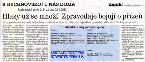 Rychnovský deník 22.4.2013