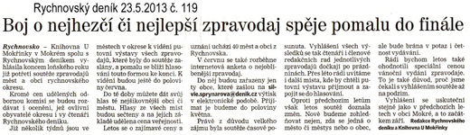 Rychnovský deník 23.5.2013