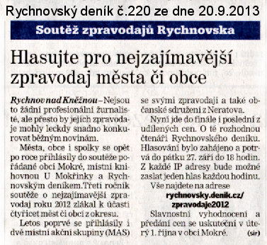 Rychnovský deník 20.9.2013