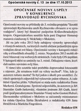 Opočenské noviny 17.10.2013