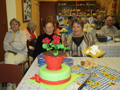 Květinová soutěž 2013 - návštěvníci - dort a štrůdl