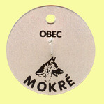 Současná platná psí známka obce Mokré