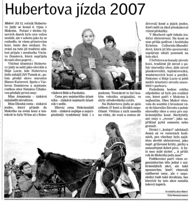 Hubertova jízda 2007