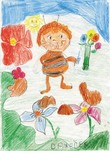 Zamyšlená včelka Mája, Daniel Krejčí, 6 let